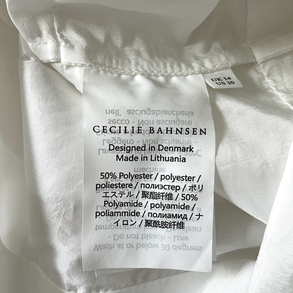 Cecilie Bahnsen White Ruffled Mini Dress - Picture 8 of 10